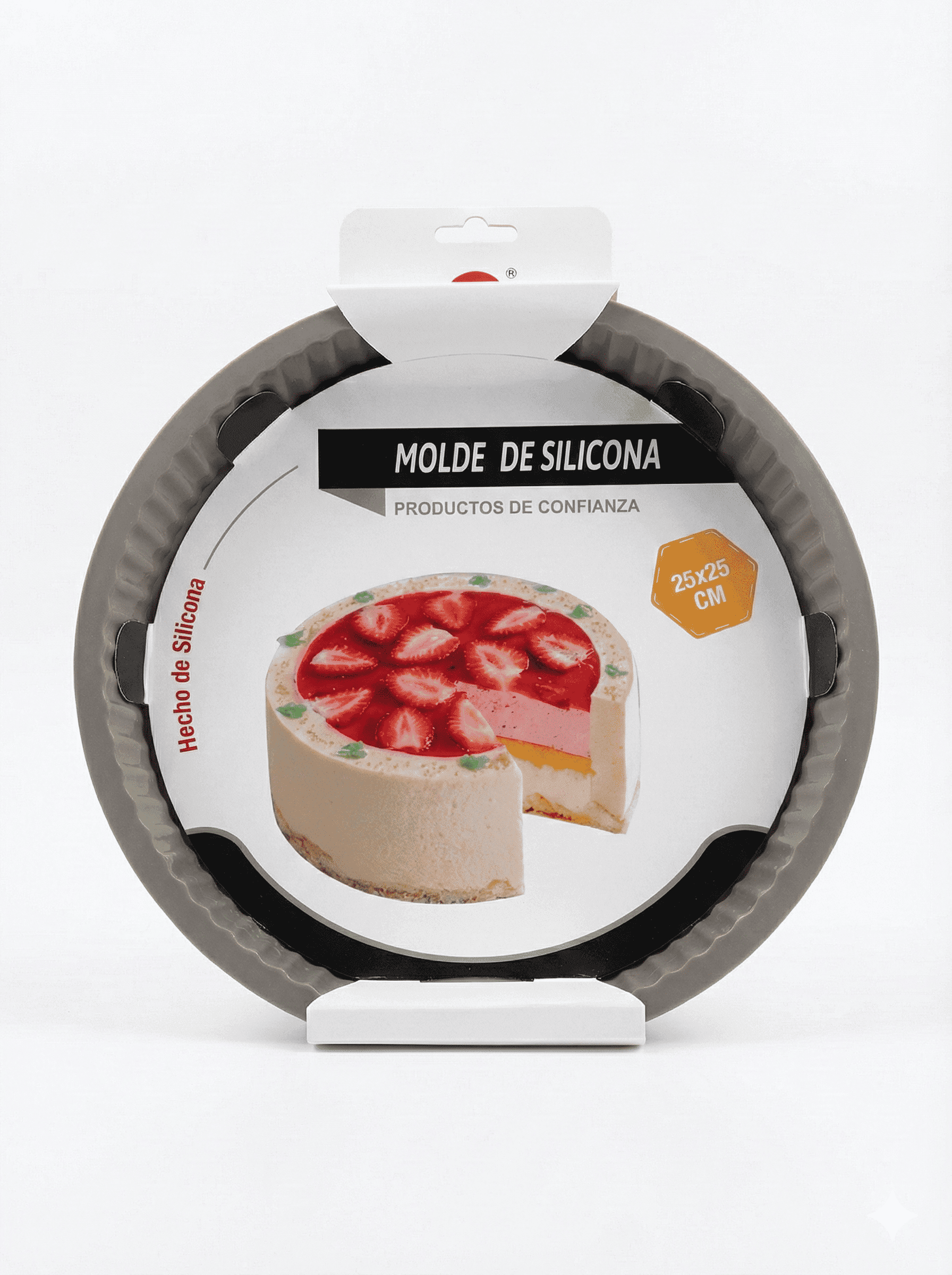 MOLDE DE SILICONA 25 X 25 REDONDO