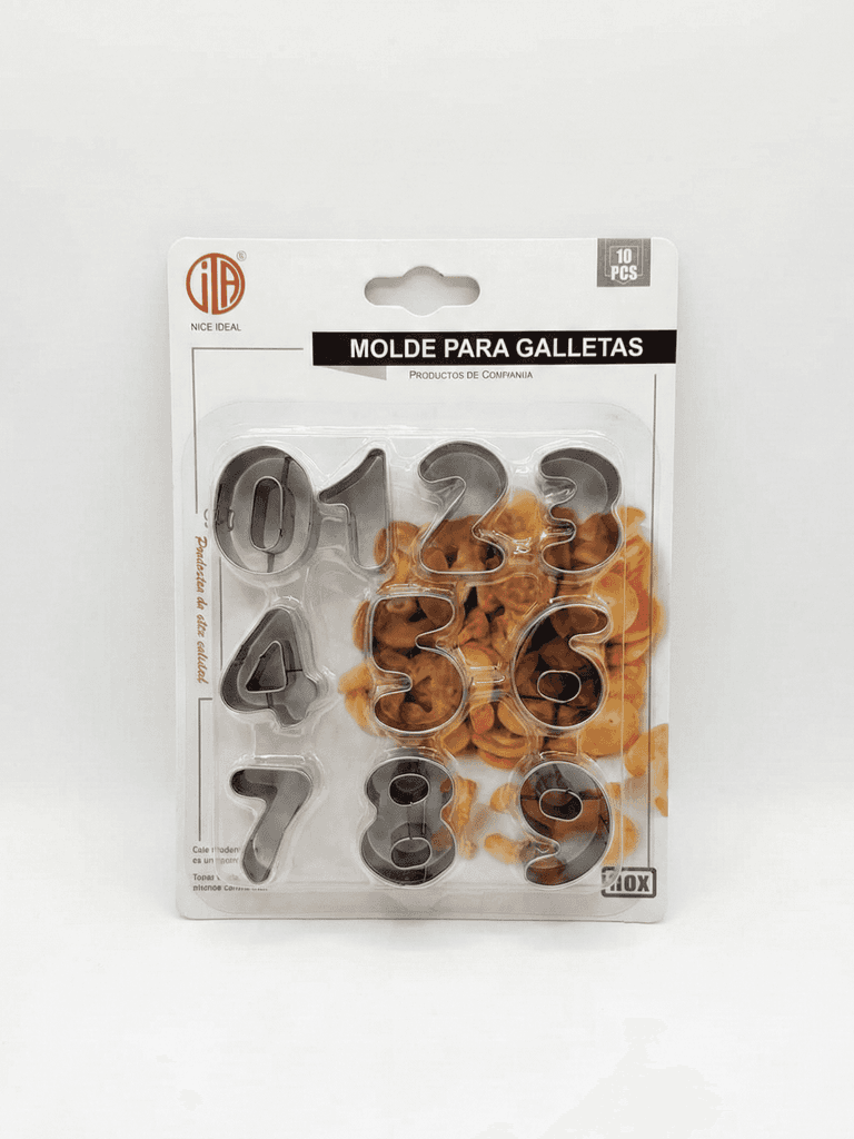 MOLDE GALLETAS NUMEROS